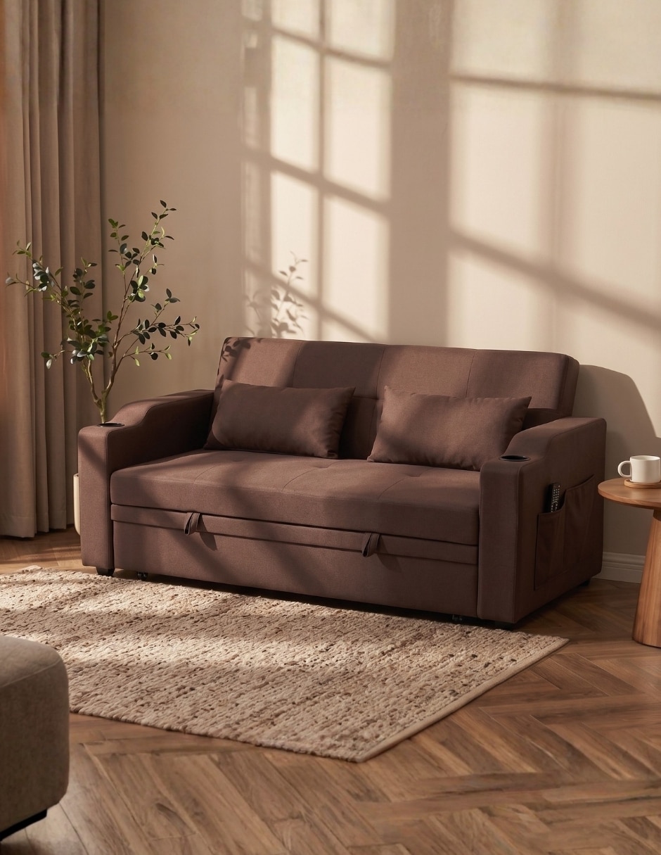 Sofá cama armable Sander Gris Claro
